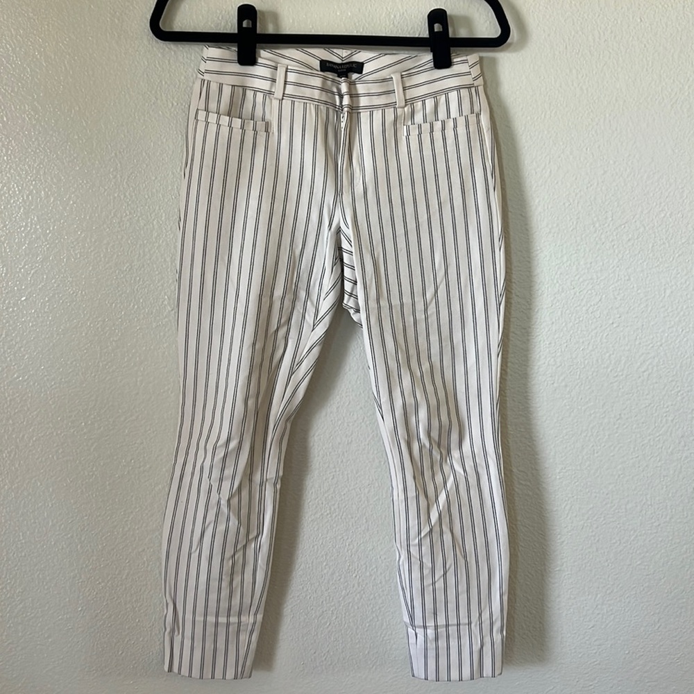 Banana Republic 0P Sloan Pants - off white / black